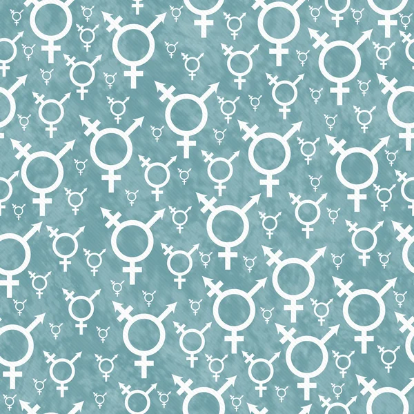 Zielony i biały Symbol transseksualnych płytki wzór deseń powtarzać — Zdjęcie stockowe