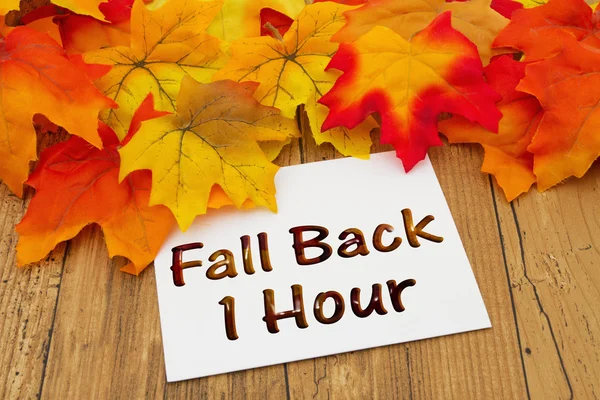 Fall Back 1 Hour — 图库照片