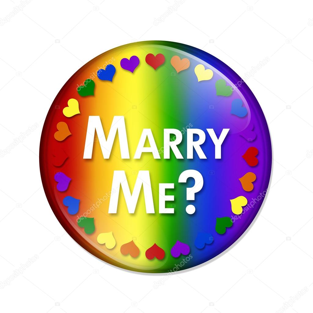 LGBT Marry Me Button