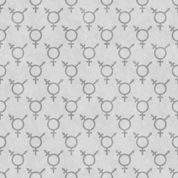 Cinza Transgender Symbol Tile Pattern Repetir fundo — Fotografia de Stock