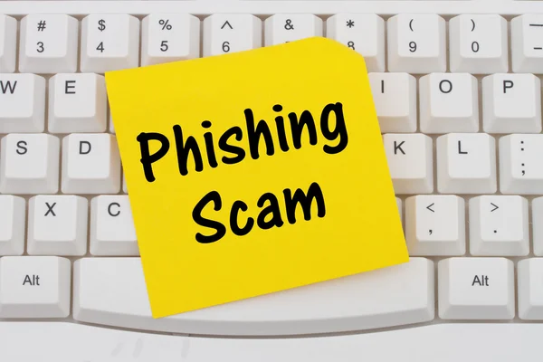 Phishing Scam on the Internet — Stok fotoğraf