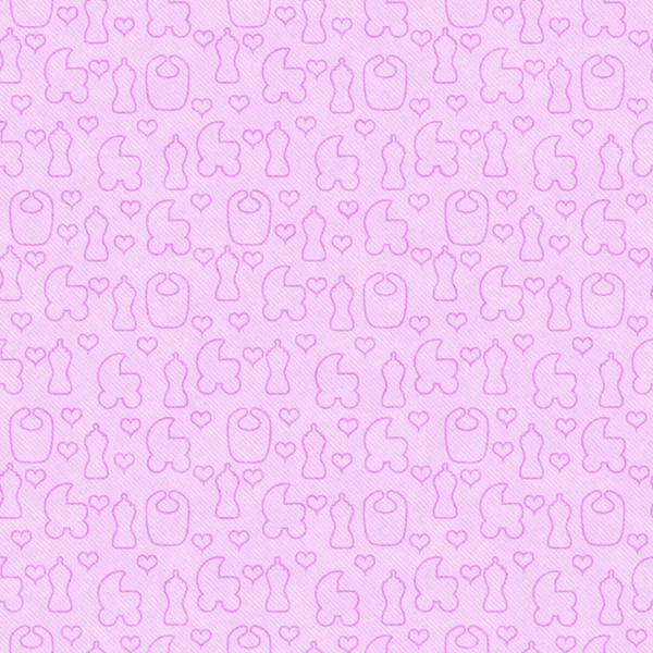 Pink Baby Tile Pattern Repeat Background — Stock Photo, Image