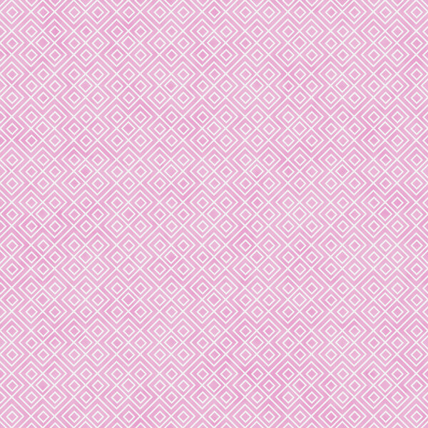Pink and White Square Geometric Repeat Pattern Background