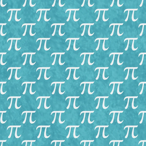 Teal and White Pi Symbol Design Tile Pattern Repeat Background — Stock Photo, Image