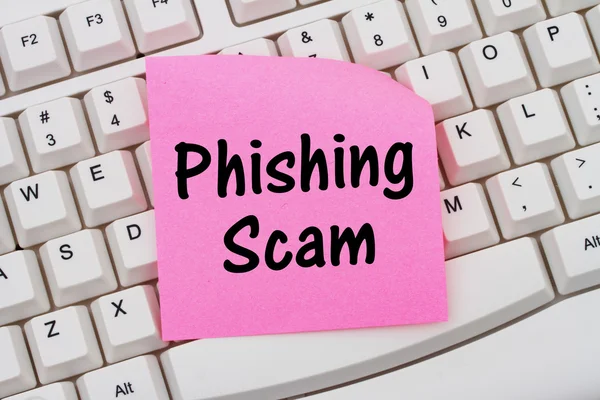 Útok typu phishing přes Internet — Stock fotografie
