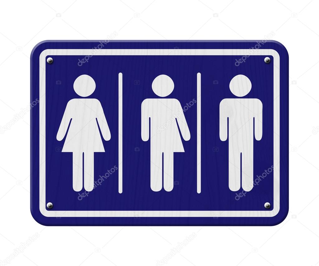 Blue Transgender Sign