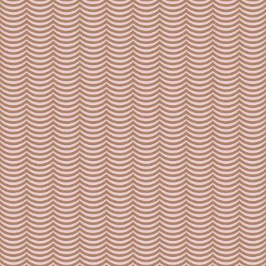 Kahverengi dalgalı çizgiler döşeme deseni tekrar arka planı