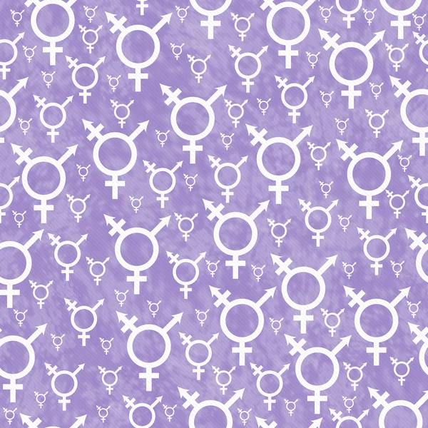 Viola e bianco Transgender Simbolo Tile Pattern Ripetere Backgrou — Foto Stock