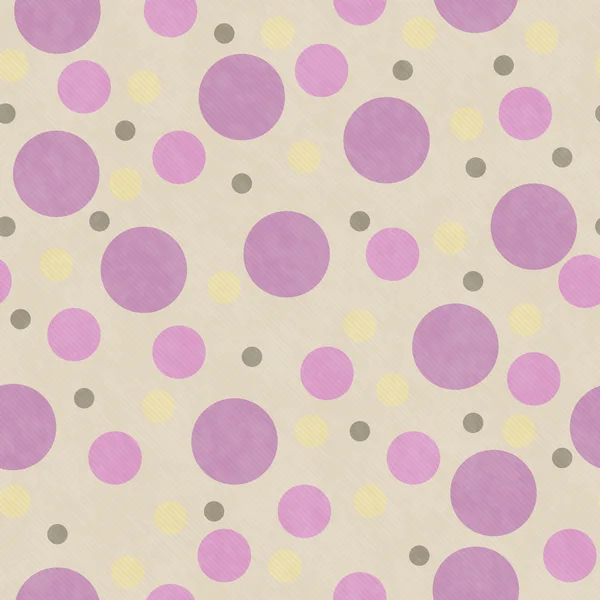 Pink and Yellow Polka Dot Tile Pattern Repeat Background — 스톡 사진