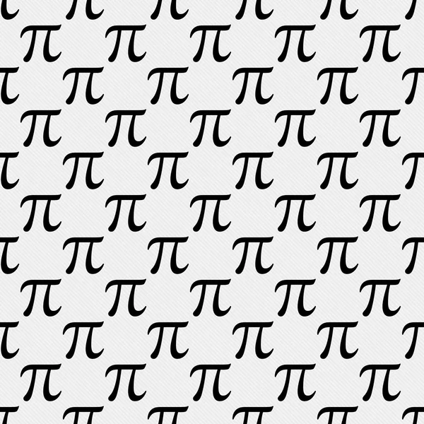 Black and White Pi Symbol Design Tile Pattern Repeat Background — Stockfoto