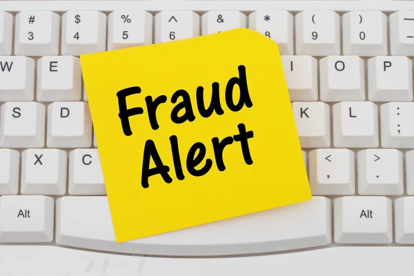 Fraud Alert on the Internet — Stock Photo, Image
