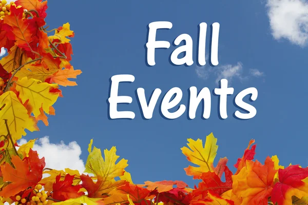 Fall Events with fall background