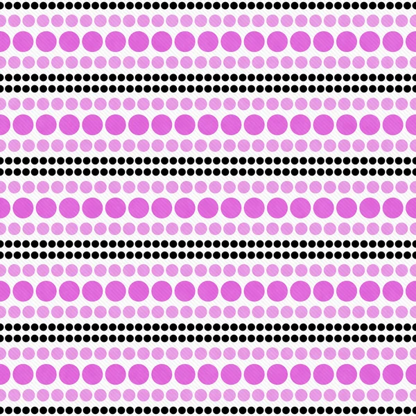 Różowy, czarno-białe kropki streszczenie płytki wzór ponownie — Zdjęcie stockowe