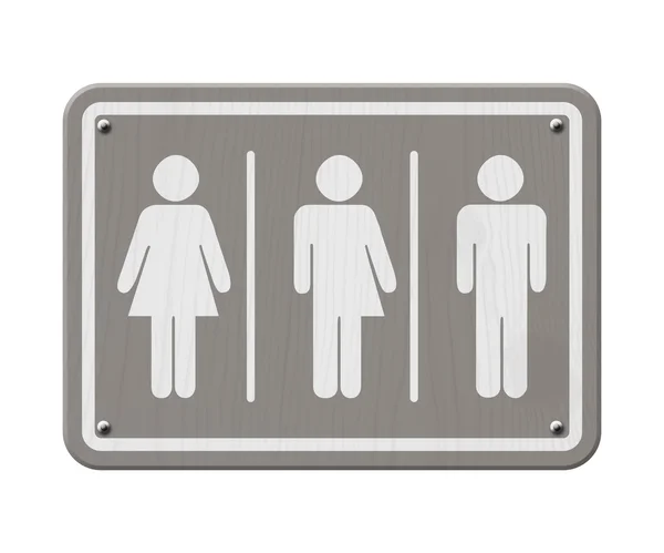 Gray and White Transgender Sign — Zdjęcie stockowe