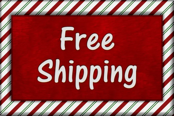 Holiday Time Free Shipping — Stock Photo, Image