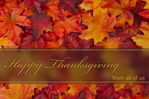 Happy Thanksgiving hälsning — Stockfoto