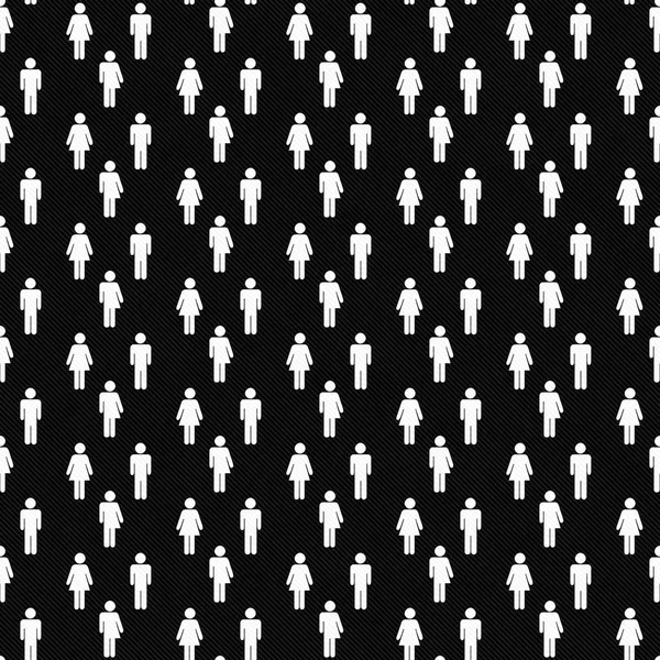 Bianco e nero transgender, Uomo e Donna Simbolo Tile Pattern R — Foto Stock