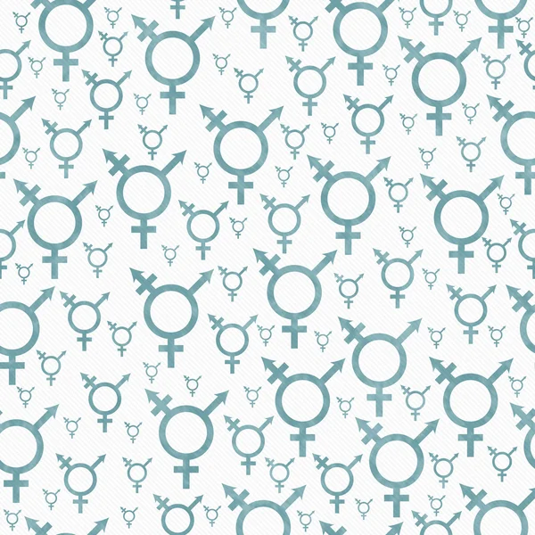 Zielony i biały Symbol transseksualnych płytki wzór deseń powtarzać — Zdjęcie stockowe