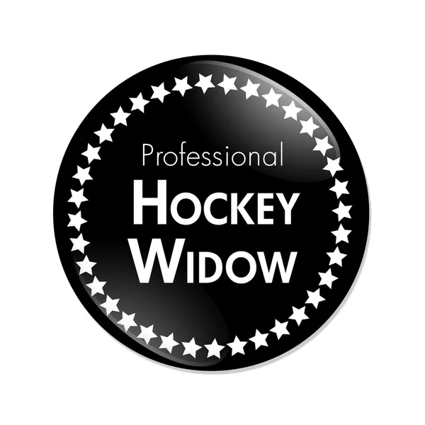 Professional Hockey Widow Button — Stock Photo, Image