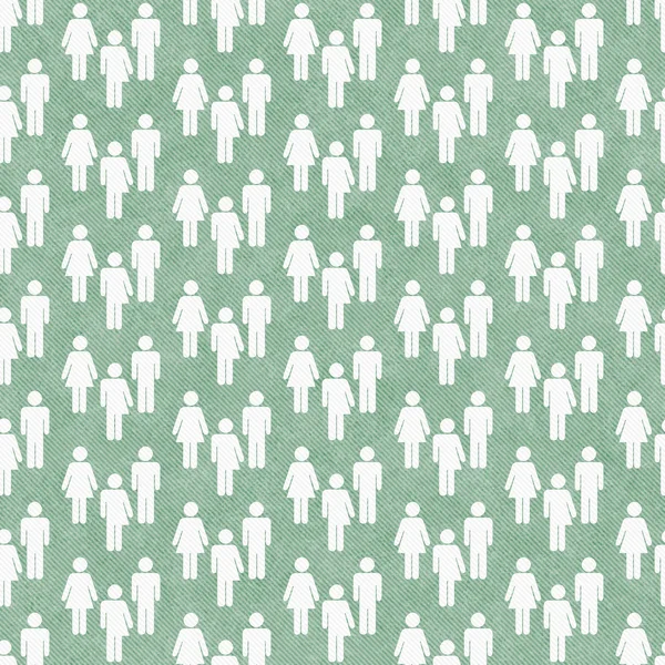 Green and White Transgender, Man and Woman Symbol Tile Pattern R — Stock Photo, Image