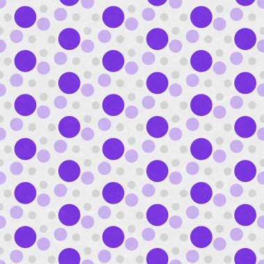 Mor ve beyaz puantiyeli döşeme deseni tekrar arka planı
