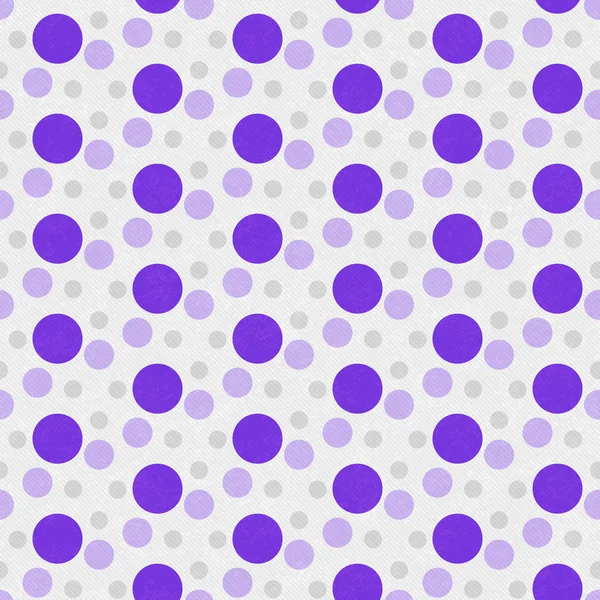 Roxo e branco Polka Dot Tile Padrão Repetir fundo — Fotografia de Stock