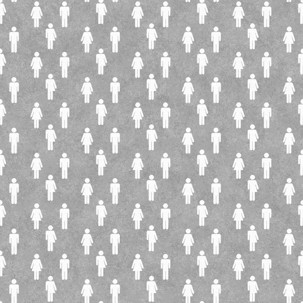 Gray and White Transgender, Man and Woman Symbol Tile Pattern Re — Stock Photo, Image