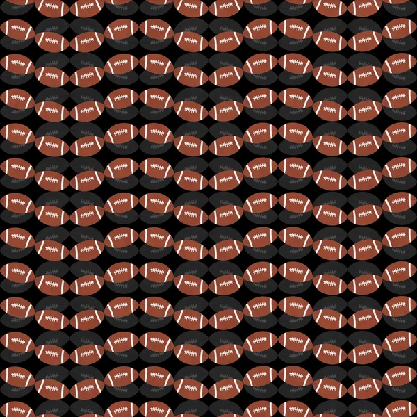 Patrón de baldosas de fútbol marrón y blanco Repetir fondo — Foto de Stock