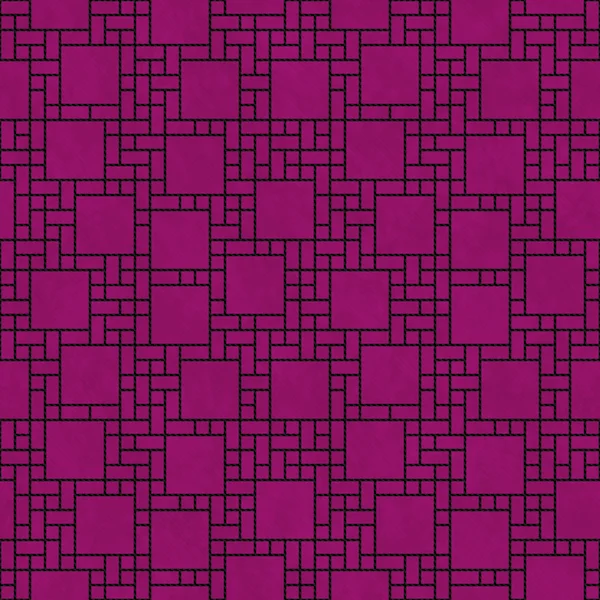 Fekete és rózsaszín négyzet absztrakt geometriai Design csempe minta Rep — Stock Fotó