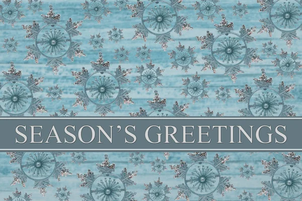 Season's greetings meddelande — Stockfoto