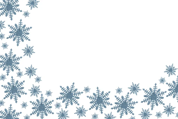 Blue Snowflake Background — Stock Photo, Image