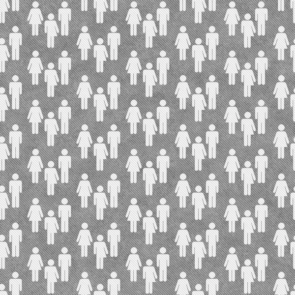 Gray and White Transgender, Man and Woman Symbol Tile Pattern Re — Stock Photo, Image