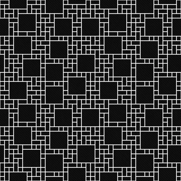 Bianco e nero quadrato astratto Design geometrico Tile Pattern Re — Foto Stock