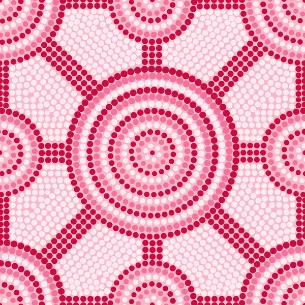 Abstract aboriginal dot schilderij in vector-formaat. — Stockvector