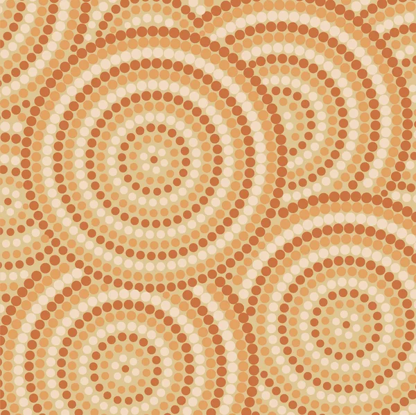 Abstract aboriginal dot schilderij in vector-formaat. — Stockvector