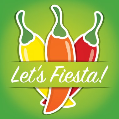 Vektör formatında kartı Meksika kağıt kesip.