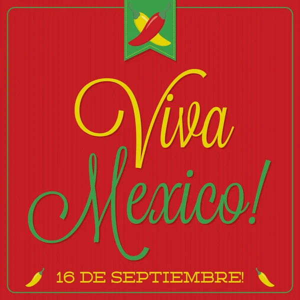 Carte typographique mexicaine style rétro au format vectoriel . — Image vectorielle