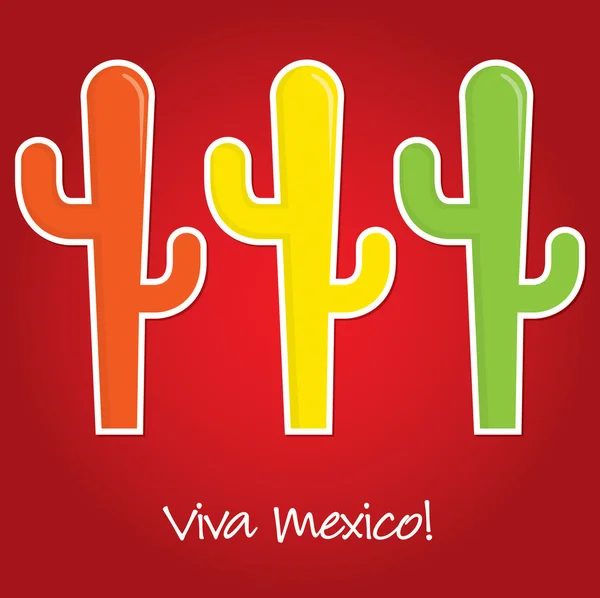 "Viva Mexico "papier wycinany kartą w formacie wektorowym. — Wektor stockowy