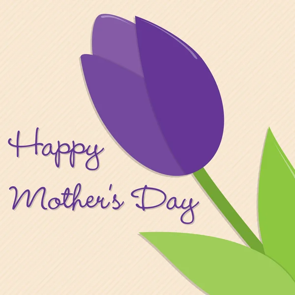 Tulip Mother's Day card in vector-formaat. — Stockvector