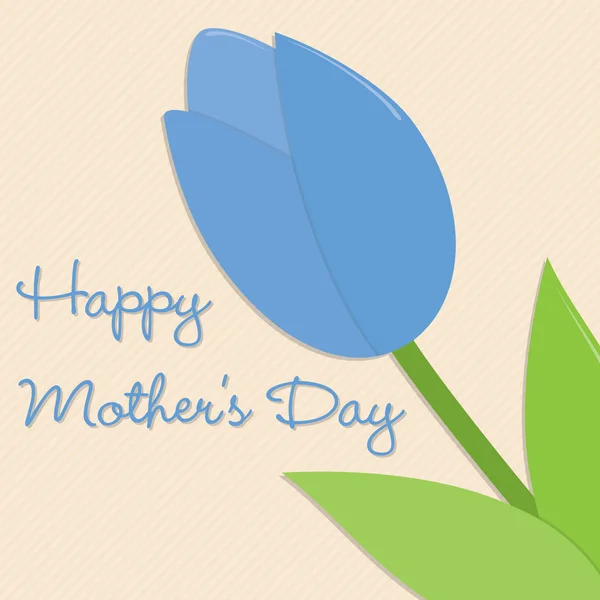 Tulip Mother's Day card in vector-formaat. — Stockvector