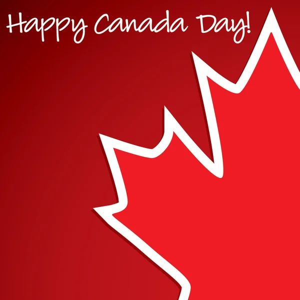 Tarjeta Canada Day en formato vectorial . — Vector de stock