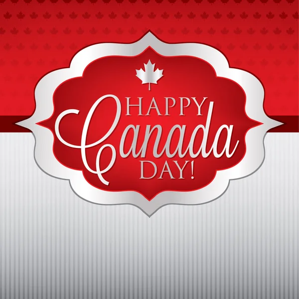 Label Canada Day card in vector format. — Stock Vector