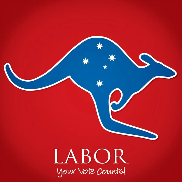 Cartão eleitoral australiano em formato vetorial . —  Vetores de Stock