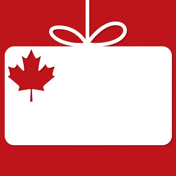 Kanada-dagen klippa ut etiketten kortet i vektorformat. — Stock vektor