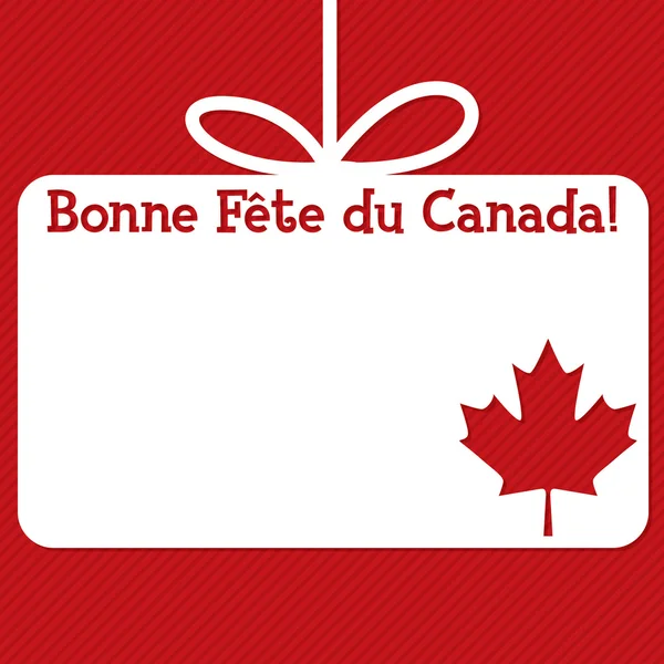 Carte-étiquette découpée de la fête du Canada en format vectoriel . — Image vectorielle