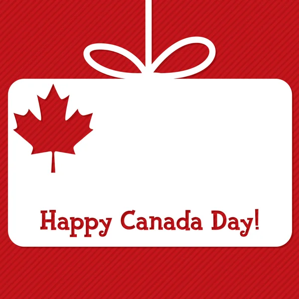 Canada Day cut out tag card in vector format. — Stock Vector
