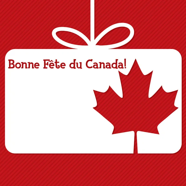 Carte-étiquette découpée de la fête du Canada en format vectoriel . — Image vectorielle