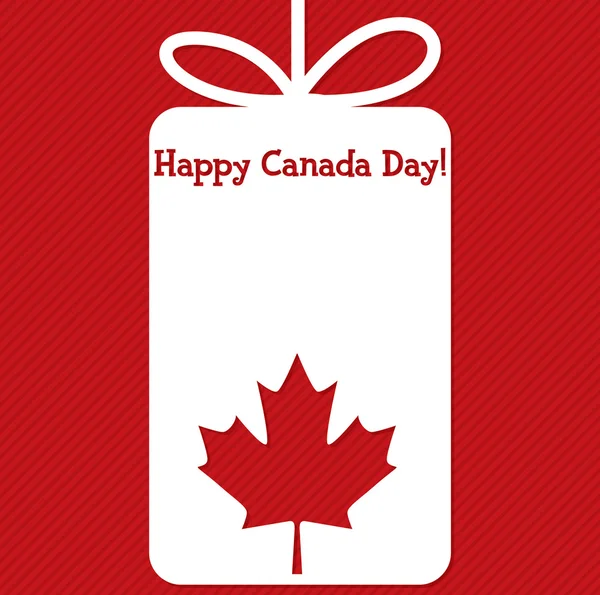Canada Day cut out tag card in vector format. — Stock Vector
