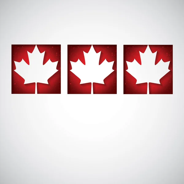 Ventana Canada Tarjeta de día en formato vectorial . — Vector de stock