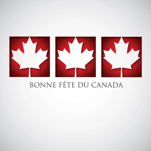 Fönstret Canada Day card i vektorformat. — Stock vektor